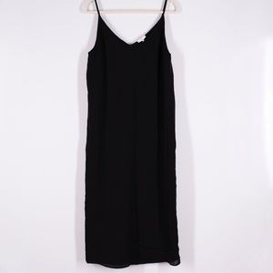 Joie 100% Silk Black Slip Dress Large